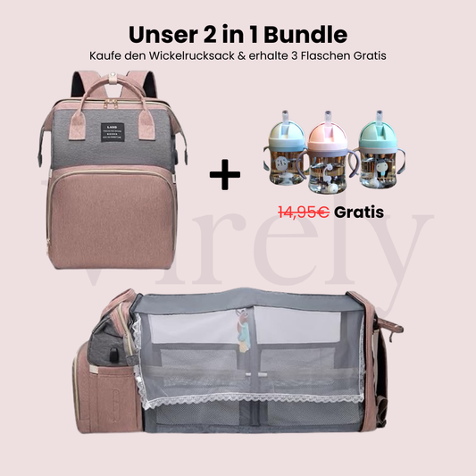 Virely - Rucksack mit Baby Wickeltasche